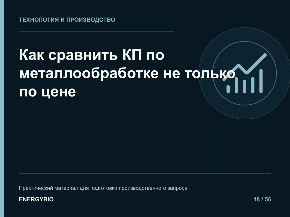 Как сравнить КП по металлообработке не только по цене: практическая памятка
